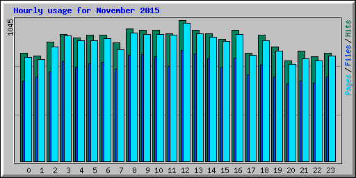 Hourly usage for November 2015